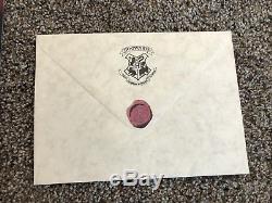 Harry Potter Prop Screen Used Hogwarts Acceptance Flying Envelope With COA