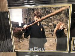 Harry Potter Screen Used Broom Bristle Piece Display withCOA Daniel Radcliffe