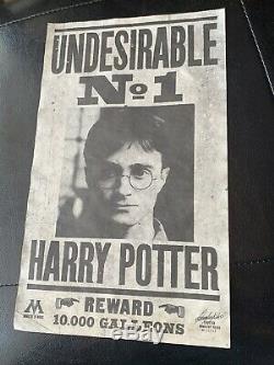 Harry Potter Screen Used Prop Undesirable NO. 1 Poster With COA