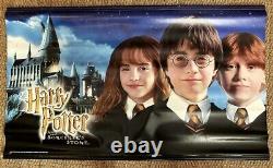 Harry Potter & Sorcerer's Stone Hanging Vinyl Banner Poster Double Sided 48x29
