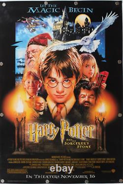 Harry Potter and the Sorcerer's Stone 2001 DS Original Movie Poster 27 x 40