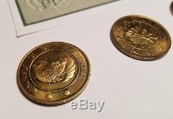 Harry potter prop screen used gringotts galleon coin With COA