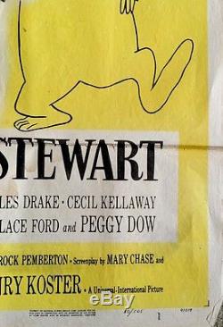 Harvey James Stewart 27x41 Vintage One Sheet Movie Poster 1950 ORIGINAL