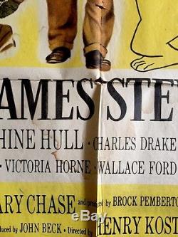 Harvey James Stewart 27x41 Vintage One Sheet Movie Poster 1950 ORIGINAL