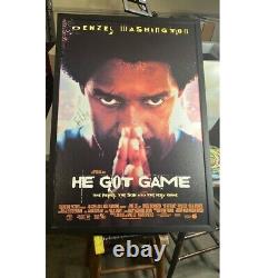 He Got Game Spike Lee Autographed Movie Memorabilia 41 H x 28 W in Frame