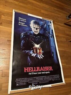 Hellraiser 1987 Original Movie Poster 27x41 Rolled Auto