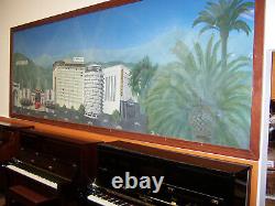 Hollywood Memorabiliia Mural Sixteen Feet Long Framed In Glass