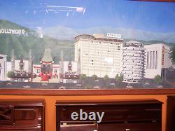 Hollywood Memorabiliia Mural Sixteen Feet Long Framed In Glass