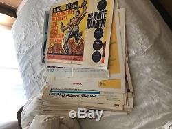 Huge Collection of Original Vintage Movie Posters. One sheet, insert, six sheet