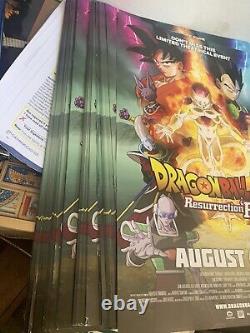 Huge DragonBall Z Lot resurrection F Posters 160+ SDCC 2015 Original Fantastic