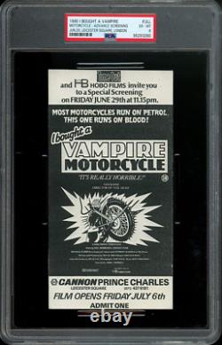 I BOUGHT A VAMPIRE MOTORCYCLE / 1990 UK Advance Screening Movie Ticket, PSA 6