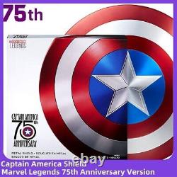 IN US! 11 Marvel Captain America 75th Anniversary Alloy Shield Collection Toys