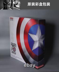 IN US! 11 Marvel Captain America 75th Anniversary Alloy Shield Collection Toys