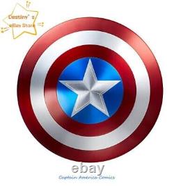 IN US 11 Marvel Cosplay Captain America 75th Anniversary Alloy Shield Toys Gift