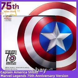 IN US 11 Marvel Cosplay Captain America 75th Anniversary Alloy Shield Toys Gift
