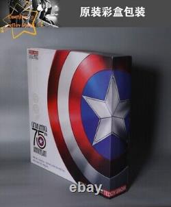 IN US 11 Marvel Cosplay Captain America 75th Anniversary Alloy Shield Toys Gift