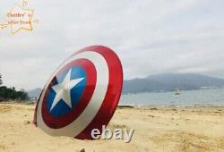 IN US 11 Marvel Cosplay Captain America 75th Anniversary Alloy Shield Toys Gift
