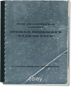 INGMAR BERGMAN'S FACE TO FACE Original promotional book for the 1st ed #146505