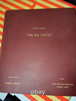 IRWIN ALLEN PRODUCTION ART LOT Storyboards Musical Posters THE BIG CIRCUS x1