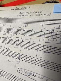 IRWIN ALLEN PRODUCTION ART LOT Storyboards Musical Posters THE BIG CIRCUS x1