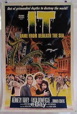 It Came From Beneath The Sea Original 1955 1sht Movie Poster Linen Vg