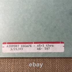 Indiana Jones Temple of Doom storyboard Movie prop CLUB OBI-WAN Star Wars SN-86
