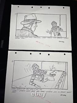 Indiana Jones Temple of Doom storyboard movie prop Spielberg Lucas STAR WARS