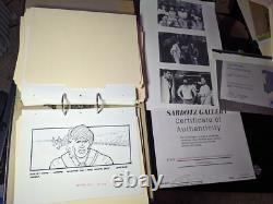 Indiana Jones Temple of Doom storyboard movie prop Spielberg Lucas STAR WARS