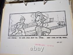 Indiana Jones Temple of Doom storyboard movie prop Spielberg Lucas STAR WARS