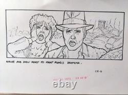 Indiana Jones Temple of Doom storyboard movie prop Spielberg Lucas STAR WARS