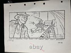 Indiana Jones Temple of Doom storyboard movie prop Spielberg Lucas STAR WARS