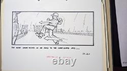 Indiana Jones Temple of Doom storyboard movie prop Spielberg Lucas STAR WARS