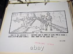 Indiana Jones Temple of Doom storyboard movie prop Spielberg Lucas STAR WARS