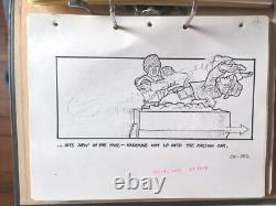 Indiana Jones Temple of Doom storyboard movie prop Spielberg Lucas STAR WARS