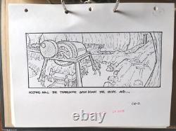 Indiana Jones Temple of Doom storyboard movie prop Spielberg Lucas STAR WARS