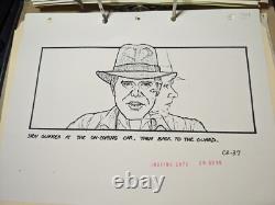 Indiana Jones Temple of Doom storyboard movie prop Spielberg Lucas STAR WARS