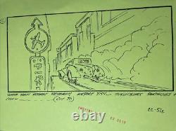 Indiana Jones Temple of Doom storyboard movie prop Spielberg Lucas STAR WARS