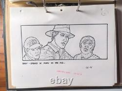 Indiana Jones Temple of Doom storyboard movie prop Spielberg Lucas STAR WARS