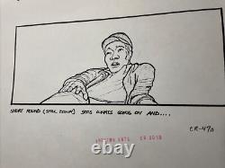 Indiana Jones Temple of Doom storyboard movie prop Spielberg Lucas STAR WARS