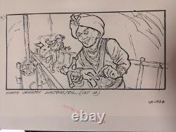 Indiana Jones Temple of Doom storyboard movie prop Spielberg Lucas STAR WARS