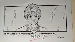Indiana Jones Temple of Doom storyboard movie prop Spielberg Lucas STAR WARS