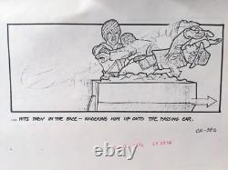 Indiana Jones Temple of Doom storyboard movie prop Spielberg Lucas STAR WARS