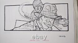 Indiana Jones Temple of Doom storyboard movie prop Spielberg Lucas STAR WARS