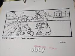 Indiana Jones Temple of Doom storyboard movie prop Spielberg Lucas STAR WARS