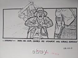 Indiana Jones Temple of Doom storyboard movie prop Spielberg Lucas STAR WARS