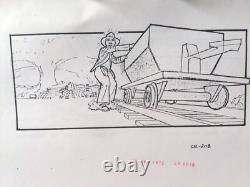Indiana Jones Temple of Doom storyboard movie prop Spielberg Lucas STAR WARS