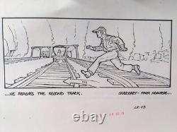 Indiana Jones Temple of Doom storyboard movie prop Spielberg Lucas STAR WARS