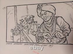 Indiana Jones Temple of Doom storyboard movie prop Spielberg Lucas STAR WARS