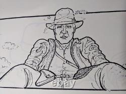 Indiana Jones Temple of Doom storyboard movie prop Spielberg Lucas STAR WARS