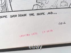 Indiana Jones Temple of Doom storyboard movie prop Spielberg Lucas STAR WARS